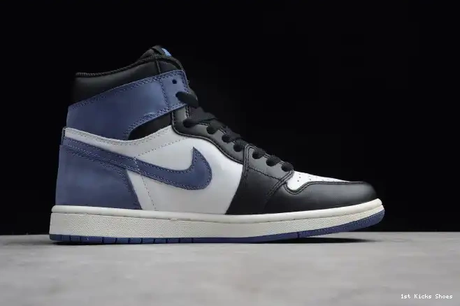 1st Kicks Shoes Jordan High Air 555088-115 OG Moon Blue 1 Retro 0517